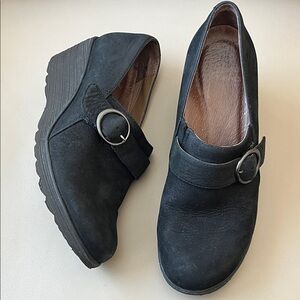 Dansko Black Wedge Shoes